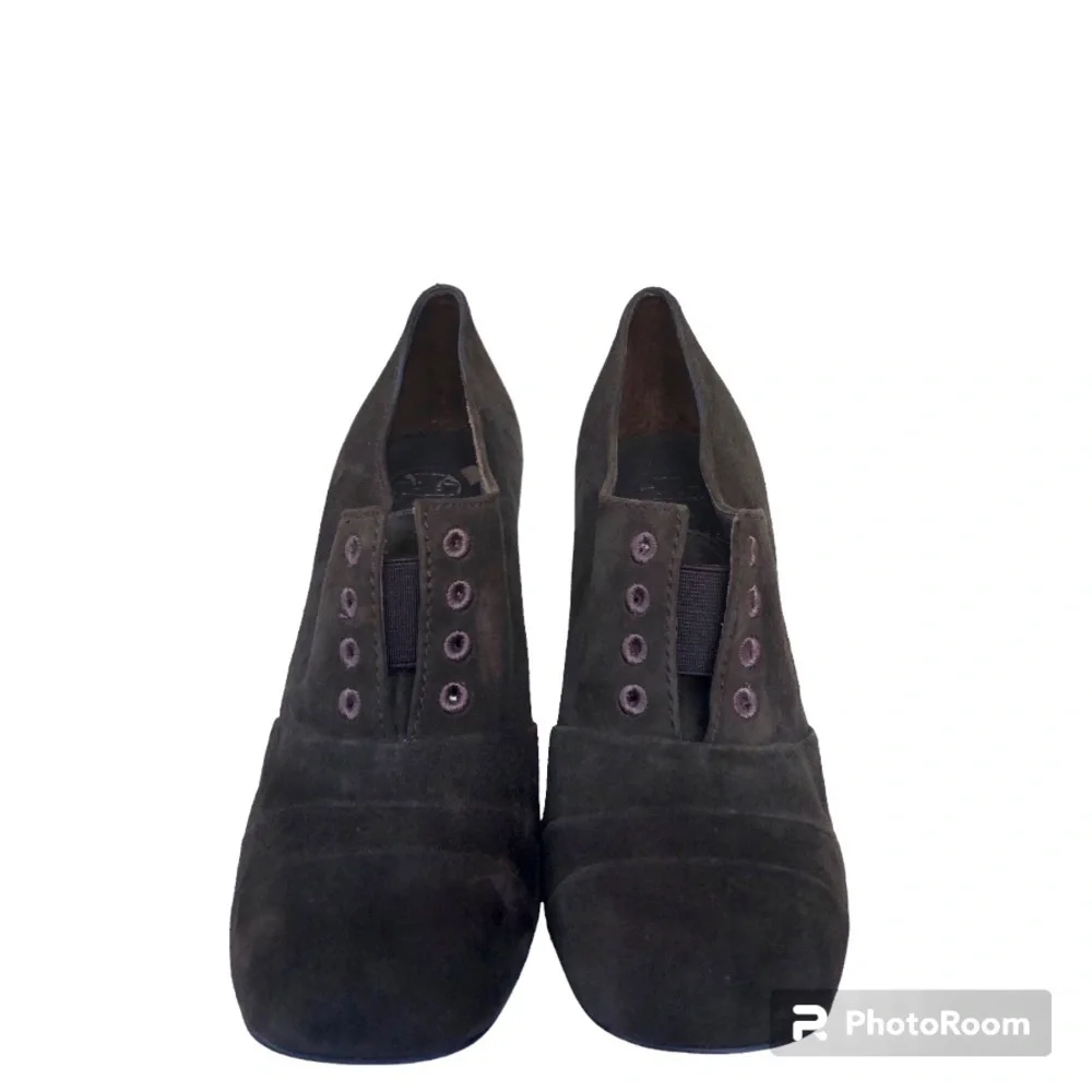 Tory Burch Pumps Stella Oxford Smoke Suede Leather
